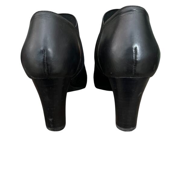 Abeo Womens Victory Black Suede Leather Heel Booties Size 6.5N B.I.O. System - Picture 3 of 10